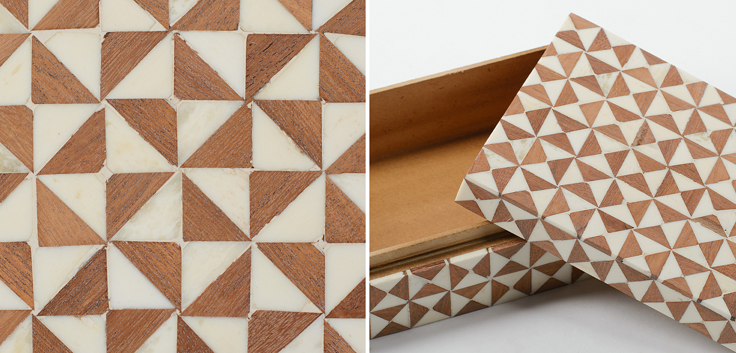 Шкатулка Wood Bone Inlay Box Шкатулка Wood Bone Inlay Box - Loft-Concept в Брянске