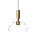 Подвесной светильник с прозрачным полусферическим стеклянным плафоном Alora Mood  варинант исполнения - 1 | Loft Concept в Брянске