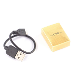 Зажигалка электронная с накладкой из натурального камня Змеевик и с USB проводом для зарядки Stone Lighters варинант исполнения - 4 | Loft Concept в Брянске