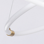 Люстра подвесная с двумя пересекающимися белыми светодиоидными кольцами Luke Lampco Tracer Lamp варинант исполнения - 7 | Loft Concept в Брянске