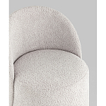 Пуф Loreen со спинкой вращающийся букле светло-серый варинант исполнения - 2 | Loft Concept в Брянске