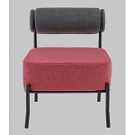 Кресло Ponpoun тёмно-серый бордо варинант исполнения - 4 | Loft Concept в Брянске