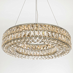 Круглая люстра с хрустальным декором Langlais Crystal Chrome Chandelier варинант исполнения - 3 | Loft Concept в Брянске