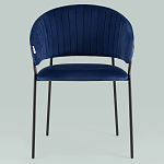 Стул в велюре синего цвета Horizon варинант исполнения - 3 | Loft Concept в Брянске