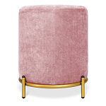 Банкетка овальная пыльно-розовый велюр на 4-х металлических ножках золотого цвета SANJAY варинант исполнения - 3 | Loft Concept в Брянске
