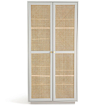 Шкаф с двумя дверцами из плетеного ротанга Tomio Wicker Furniture варинант исполнения - 1 | Loft Concept в Брянске