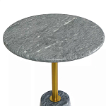 Кофейный столик круглый из мрамора серый Reliable Foundation варинант исполнения - 3 | Loft Concept в Брянске