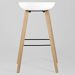 Барный стул на ножках из натурального дерева Boras White варинант исполнения - 4 | Loft Concept в Брянске