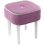 Квадратный мягкий пуф на белых ножках Winton Pouf Square варинант исполнения - 5 | Loft Concept в Брянске