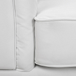 Кресло низкое с мягкой обивкой из велюра на 4-х ножках из массива березы Sophie Armchair white варинант исполнения - 6 | Loft Concept в Брянске