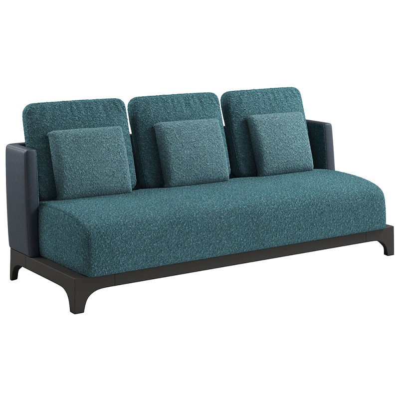 Современный Диван Belmont Sofa Бирюзовый Черный Современный Диван Belmont Sofa Бирюзовый Черный в Брянске | Loft Concept
