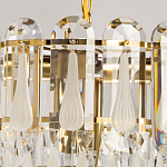 Люстра многоярусная с овальными прозрачными подвесками 36 см Harmonica варинант исполнения - 6 | Loft Concept в Брянске