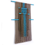 Дизайнерское Панно Макраме из хлопковых нитей Japan Wall Panel Blue варинант исполнения - 1 | Loft Concept в Брянске