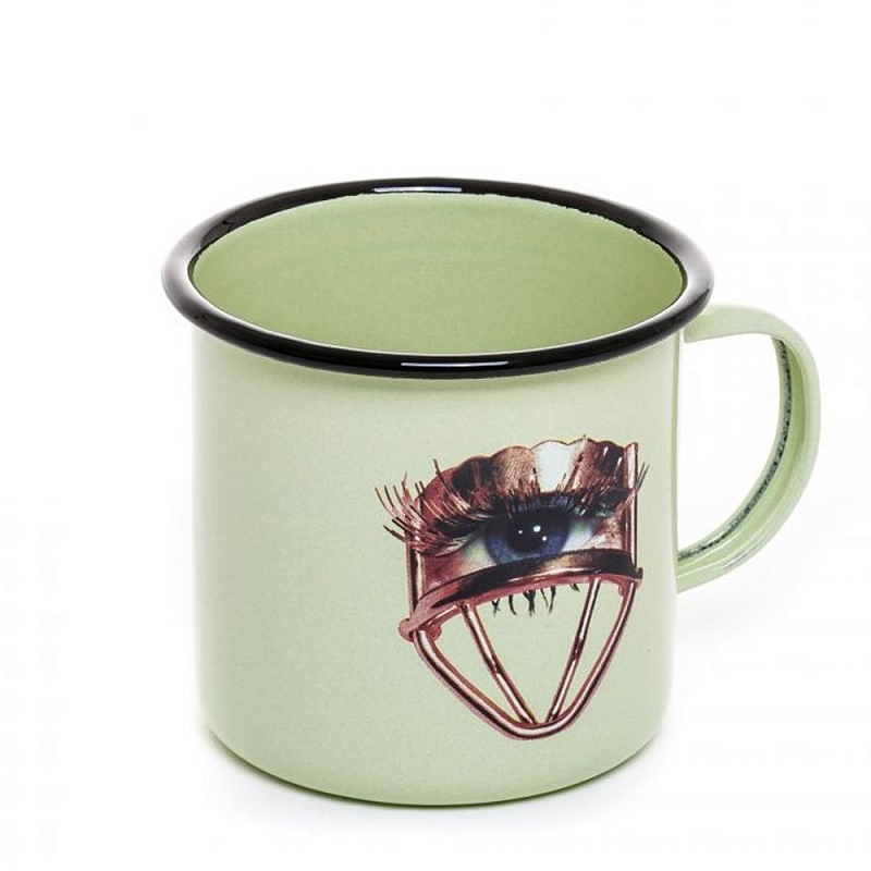 Кружка Seletti Mug Eye Салатовый Коричневый Кружка Seletti Mug Eye Салатовый Коричневый в Брянске | Loft Concept