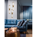 Подвесной светильник с двумя белыми рифлеными цилиндрическими плафонами Golden Swirl варинант исполнения - 8 | Loft Concept в Брянске