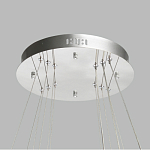 Люстра с тремя кольцами цвета хром и прозрачными хрустальными шарами по периметру Sacramento Transparent Balls Chandelier варинант исполнения - 11 | Loft Concept в Брянске