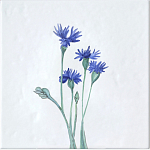 Плитка с узором Васильки варинант исполнения - 2 | Loft Concept в Брянске