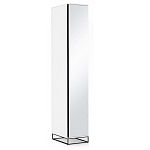 Шкаф-пенал белый с зеркальной дверцей Strict Lines варинант исполнения - 2 | Loft Concept в Брянске