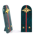 Сувенир Погон МВД из натурального камня змеевик Souvenir Epaulets варинант исполнения - 2 | Loft Concept в Брянске