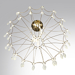 Люстра подвесная из металла с хрустальными прозрачными подвесками Quasar 81 варинант исполнения - 5 | Loft Concept в Брянске