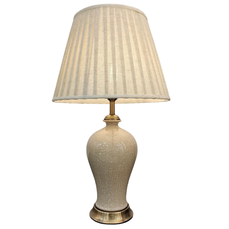 Настольная лампа керамическая с бежевым абажуром Light Beige Mood Бронза Бежевый Настольная лампа керамическая с бежевым абажуром Light Beige Mood Бронза Бежевый в Брянске | Loft Concept