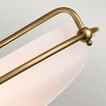 Потолочный светильник со стеклянным плафоном на изогнутых кронштейнах Quoizel  варинант исполнения - 14 | Loft Concept в Брянске