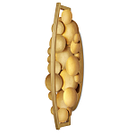 Бра светодиодное из многослойных золотых дисков Metal Disc Chandelier варинант исполнения - 4 | Loft Concept в Брянске