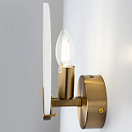 Бра с плафоном из камня в форме диска Ricci Stone Wall Lamp варинант исполнения - 4 | Loft Concept в Брянске