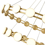 Люстра двухъярусная с круглыми светодиодными источниками света Maxine Light варинант исполнения - 8 | Loft Concept в Брянске