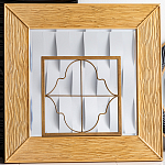 Зеркало квадратное в фактурной раме Pattern варинант исполнения - 1 | Loft Concept в Брянске