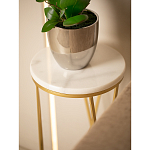 Столик дизайнерский Beige marble варинант исполнения - 5 | Loft Concept в Брянске