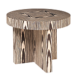 Столик журнальный круглый с полосатым узором Zebroids варинант исполнения - 1 | Loft Concept в Брянске