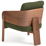 Кресло с каркасом из массива ореха Gallin Chair Green варинант исполнения - 4 | Loft Concept в Брянске