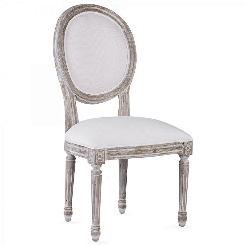 Стул REGENCY MEDALLION CHAIR Avory Linen Дерево Серый ivory ( слоновая кость ) Стул REGENCY MEDALLION CHAIR Avory Linen Дерево Серый ivory ( слоновая кость ) в Брянске | Loft Concept