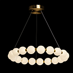 Люстра круглая с матовыми белыми шарами PEARLS Suspension варинант исполнения - 3 | Loft Concept в Брянске