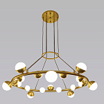 Люстра подвесная светодиодная с плафонами в форме шара Italian Globe Cedar Moss Light варинант исполнения - 4 | Loft Concept в Брянске