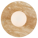 Бра в виде диска с плафоном из матового белого стекла Marble Glow варинант исполнения - 3 | Loft Concept в Брянске