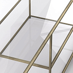 ТВ-тумба из стекла и металла Tingey Metal Glass TV Stand варинант исполнения - 3 | Loft Concept в Брянске