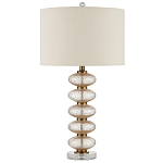 Настольная лампа с фактурным стеклянным корпусом Glamorous Pommel варинант исполнения - 3 | Loft Concept в Брянске