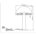 Настольная лампа c абажуром в форме купола из натурального камня  Heavenly Harmony варинант исполнения - 7 | Loft Concept в Брянске