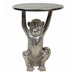 Столик с подстольем в виде обезьянки Bombay Nickel варинант исполнения - 2 | Loft Concept в Брянске