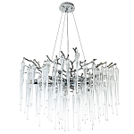 Люстра с хрустальными подвесками Frozen Drops Chandelier Chrome 10 варинант исполнения - 2 | Loft Concept в Брянске