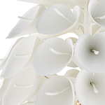 Люстра белая каплевидной формы из цветков лилии White Natural Lines варинант исполнения - 2 | Loft Concept в Брянске