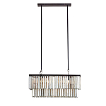 Люстра линейная прямоугольная с подвесками из натурального перламутра Nacre варинант исполнения - 1 | Loft Concept в Брянске