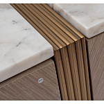 Комод с мраморной столешницей Uniqueness Marble варинант исполнения - 4 | Loft Concept в Брянске