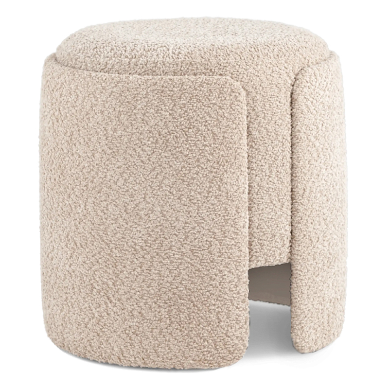 Пуфик Бежевое Букле Poof Alice Beige Boucle  Бежевый в Брянске | Loft Concept 