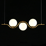 Люстра подвесная светодиодная Jagna 2 Gold and White варинант исполнения - 1 | Loft Concept в Брянске