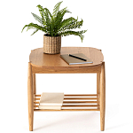 Приставной стол из массива дуба Reyer Side Table варинант исполнения - 4 | Loft Concept в Брянске