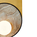 Бра с каменным диском в металлической раме Sandstone Painting варинант исполнения - 3 | Loft Concept в Брянске
