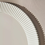 Зеркало в круглой фактурной раме Mirror Modern Texture белое варинант исполнения - 4 | Loft Concept в Брянске